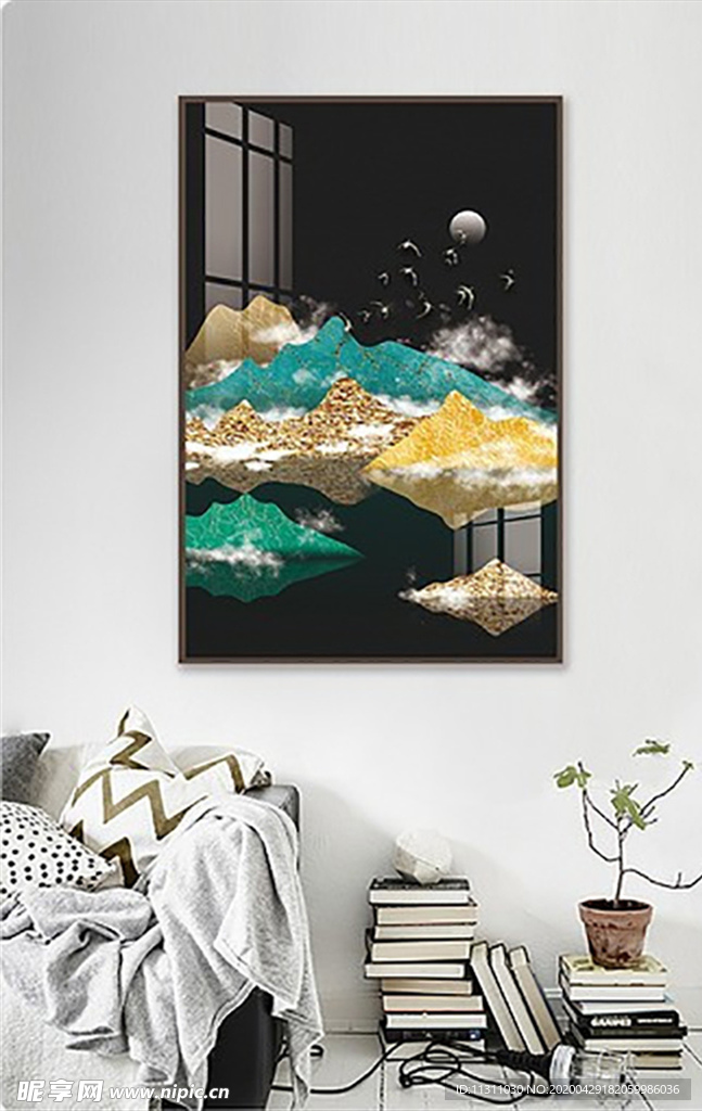 北欧风简约抽象艺术装饰画