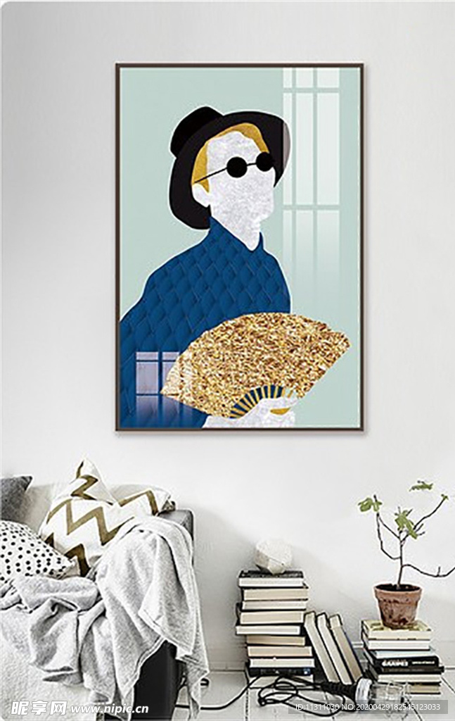 北欧风简约抽象艺术装饰画