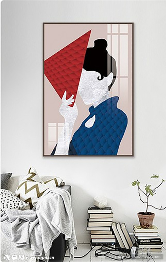 北欧风简约抽象艺术装饰画