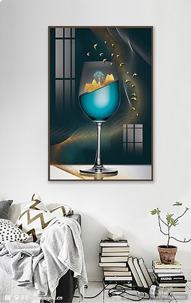 北欧风简约抽象艺术装饰画