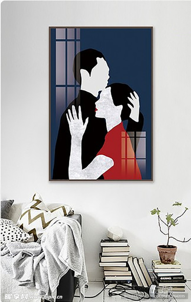 北欧风简约抽象艺术装饰画