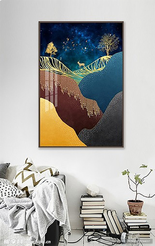 北欧风简约抽象艺术装饰画
