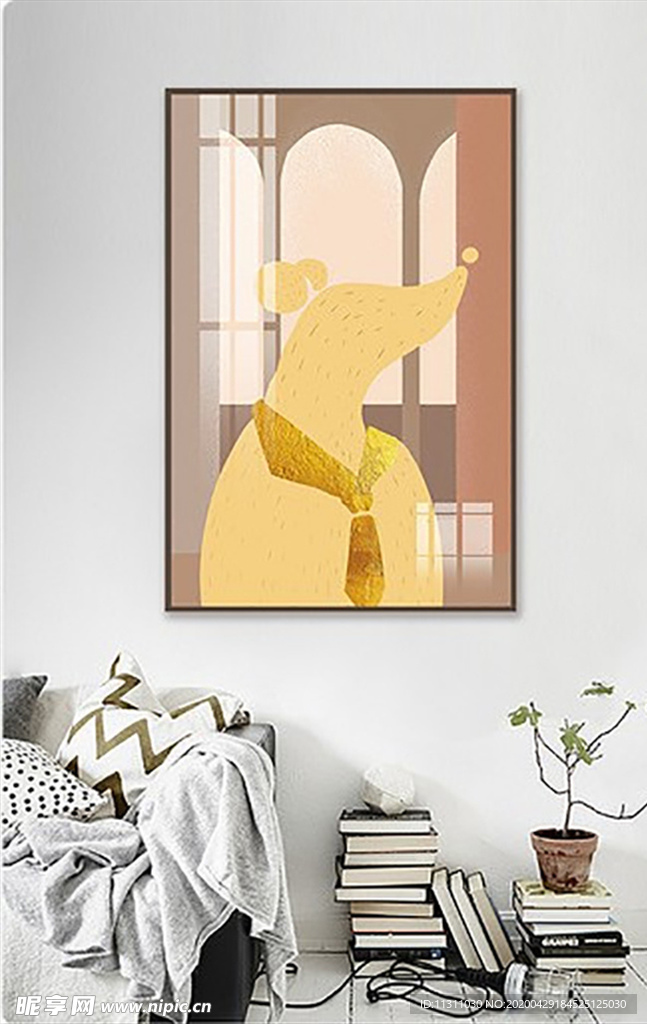 北欧风简约抽象艺术装饰画