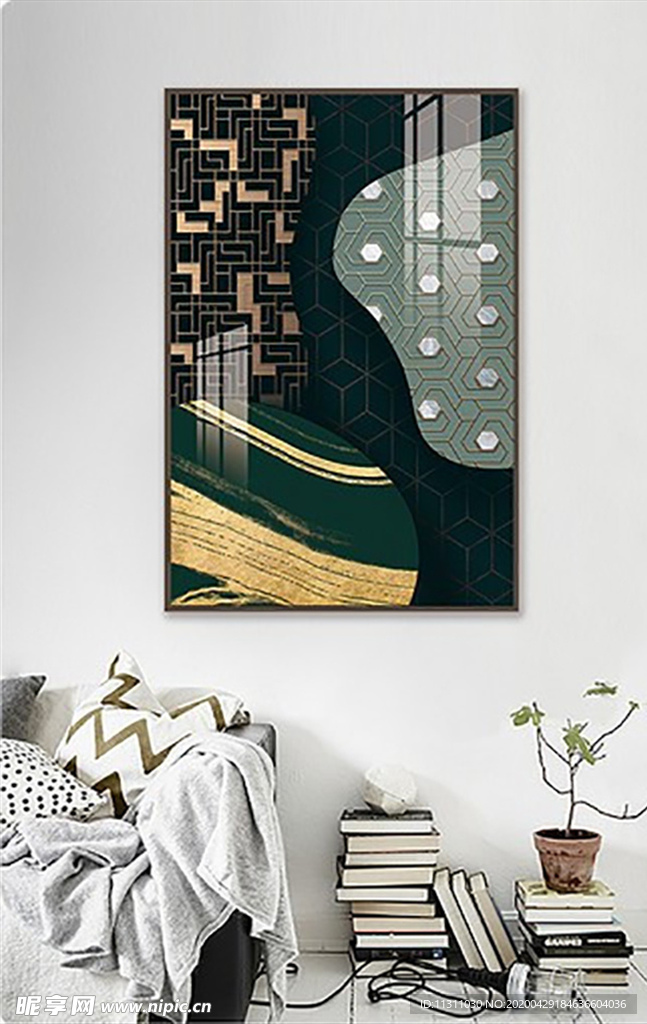 北欧风简约抽象艺术装饰画