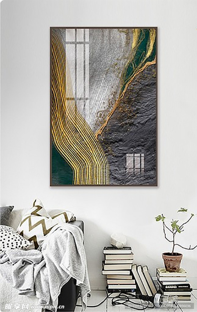 北欧风简约抽象艺术装饰画