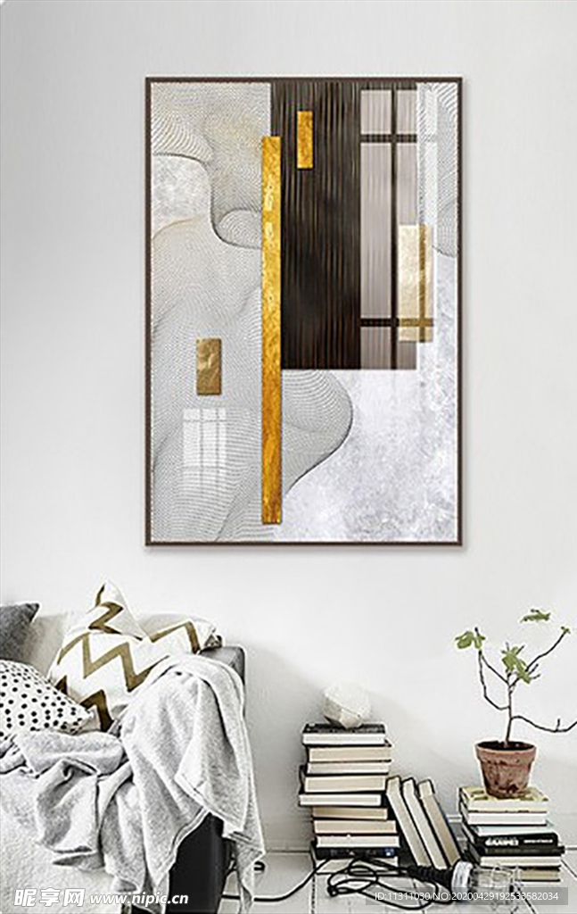 北欧风简约抽象艺术装饰画