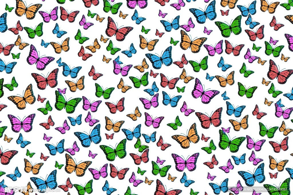 蝴蝶底纹背景