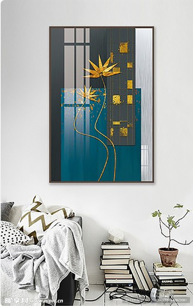 北欧风简约抽象艺术装饰画