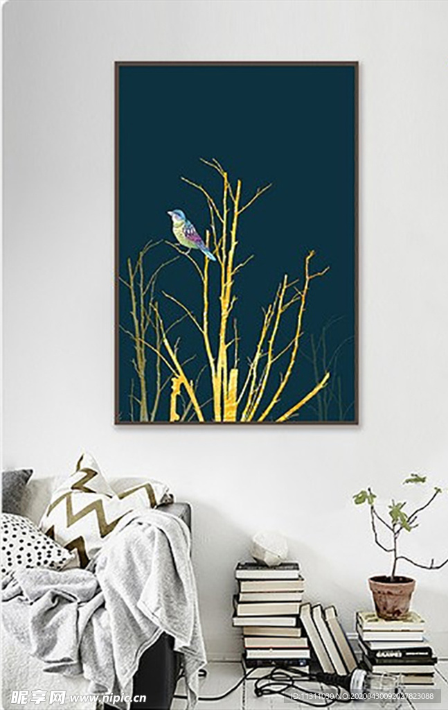 北欧风简约抽象艺术装饰画