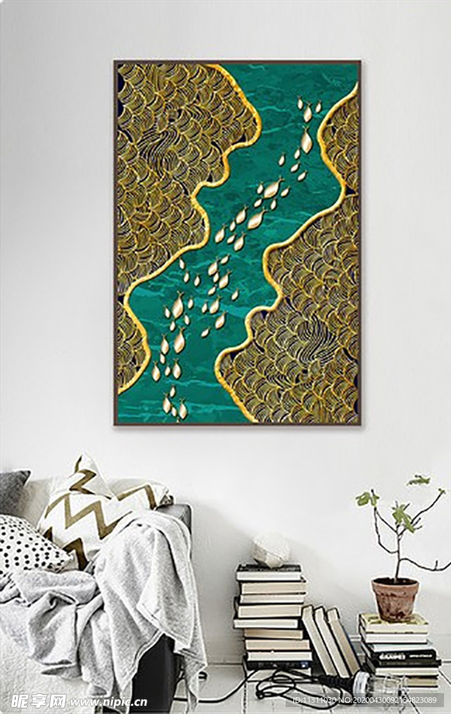 北欧风简约抽象艺术装饰画