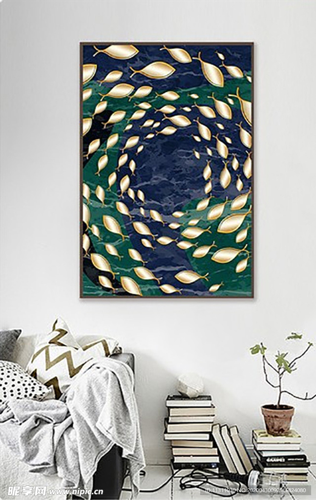 北欧风简约抽象艺术装饰画