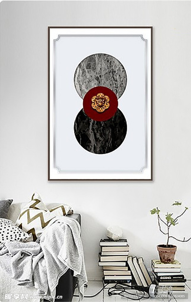 北欧风简约抽象艺术装饰画