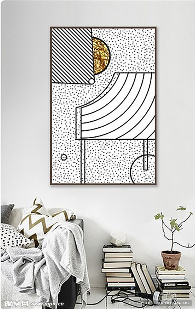 北欧风简约抽象艺术装饰画