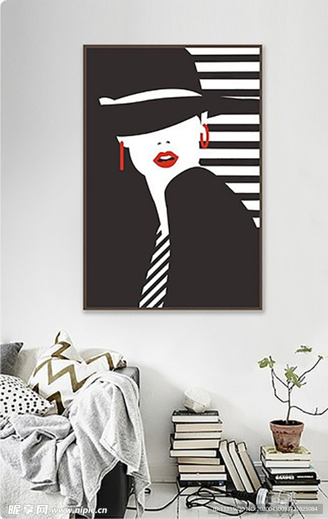 北欧风简约抽象艺术装饰画