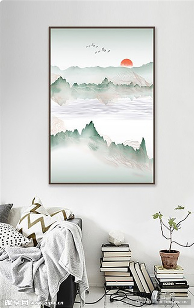 北欧风简约抽象艺术装饰画