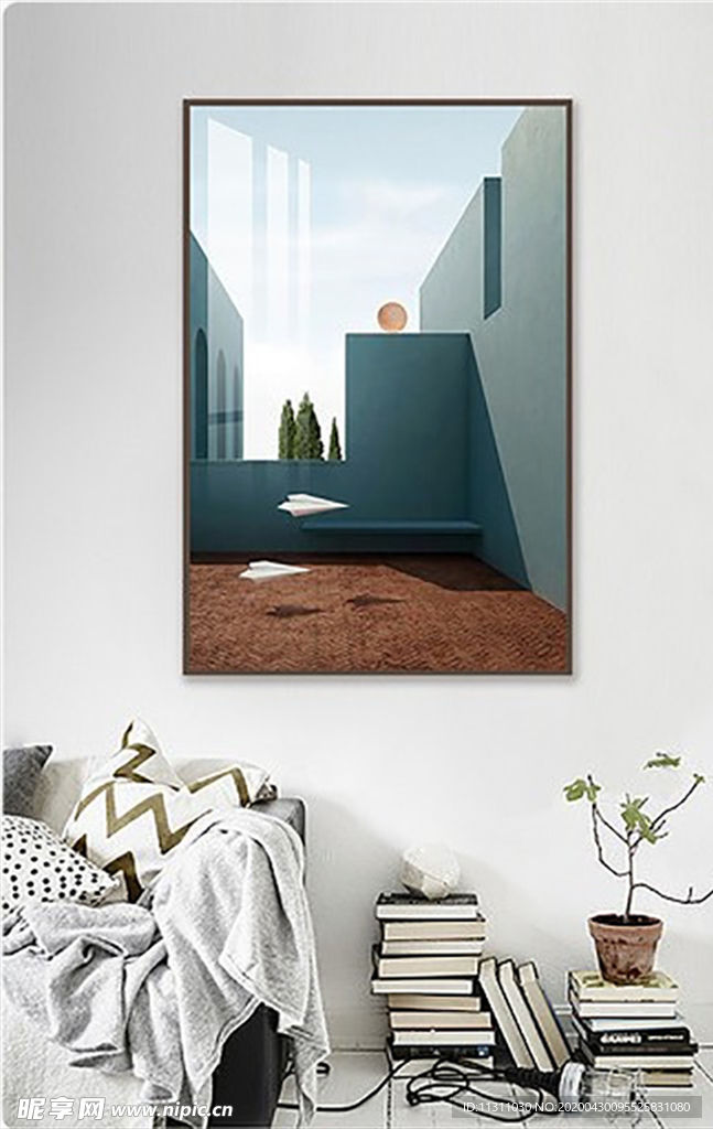 北欧风简约抽象艺术装饰画