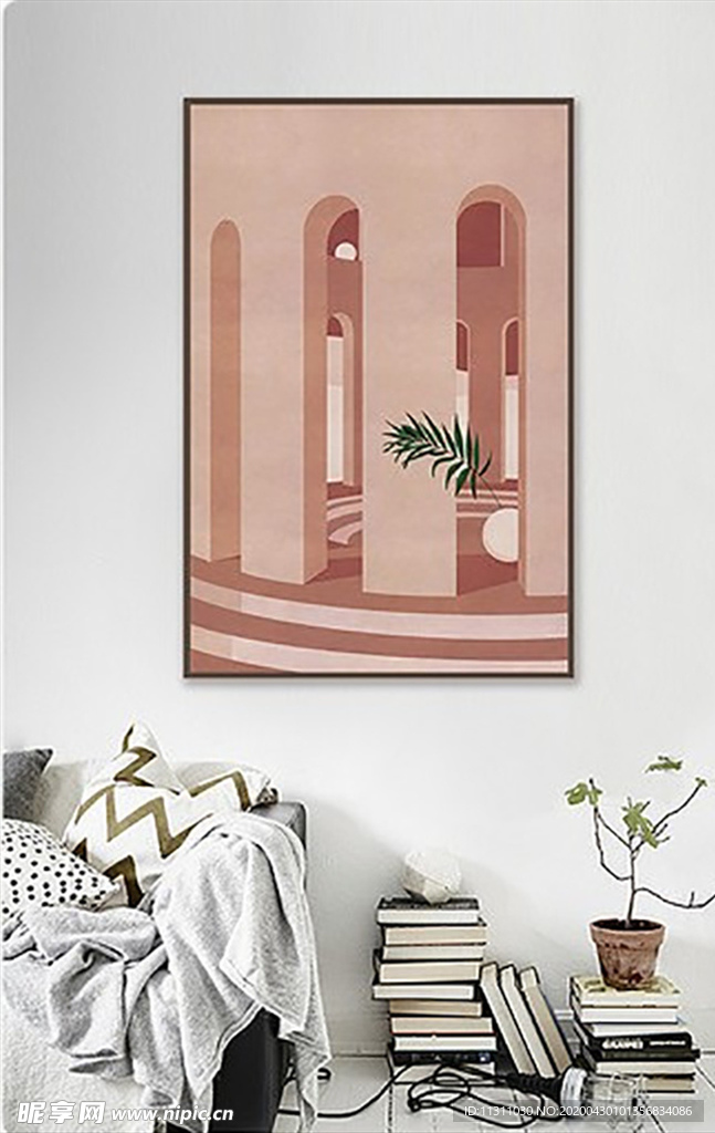 北欧风简约抽象艺术装饰画
