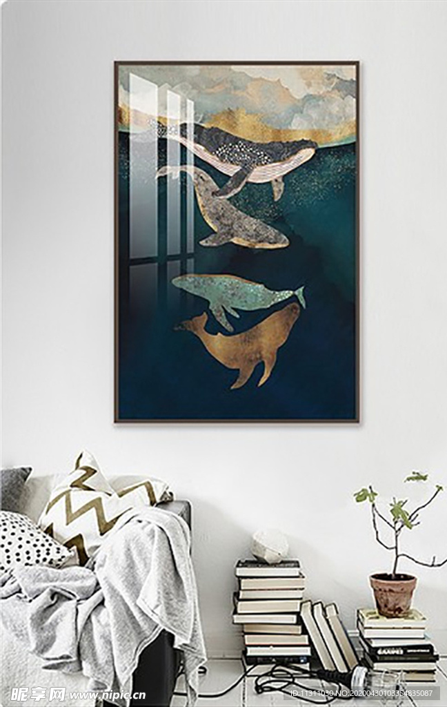 北欧风简约抽象艺术装饰画