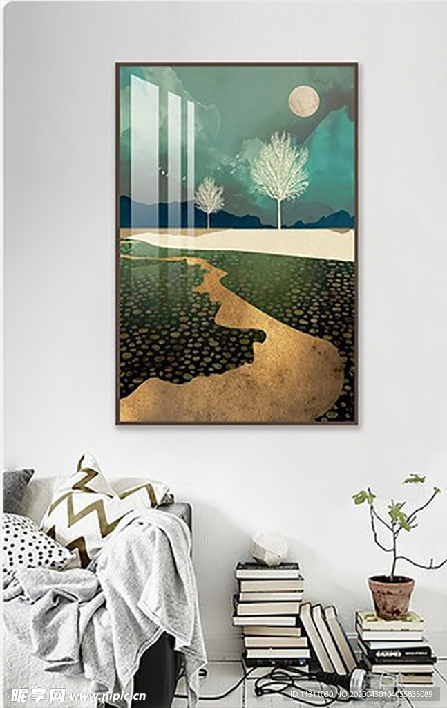 北欧风简约抽象艺术装饰画