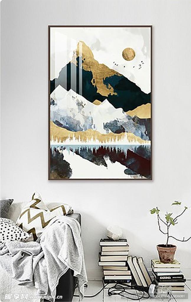 北欧风简约抽象艺术装饰画