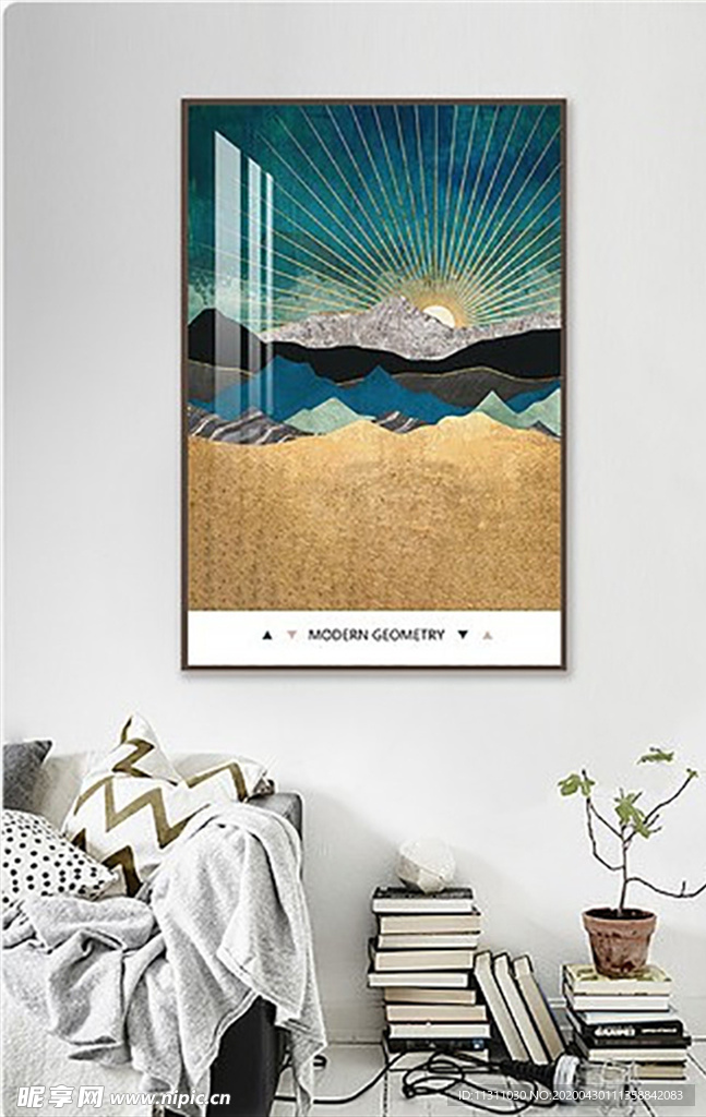 北欧风简约抽象艺术装饰画