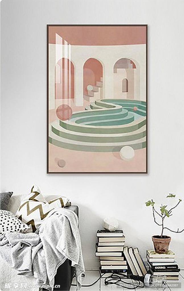 北欧风简约抽象艺术装饰画