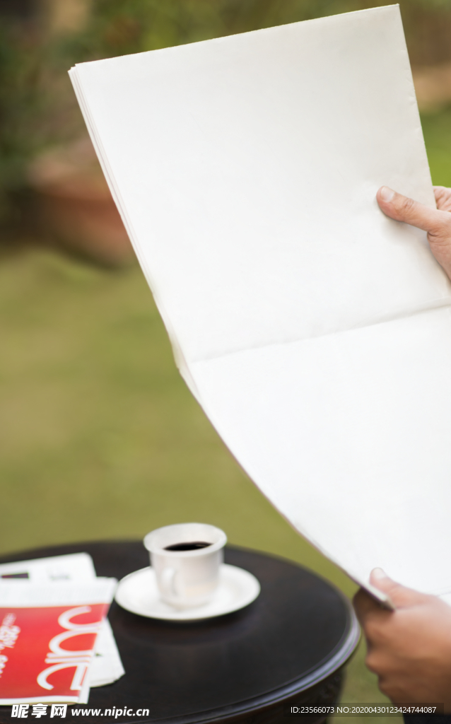 报纸展示效果图样机