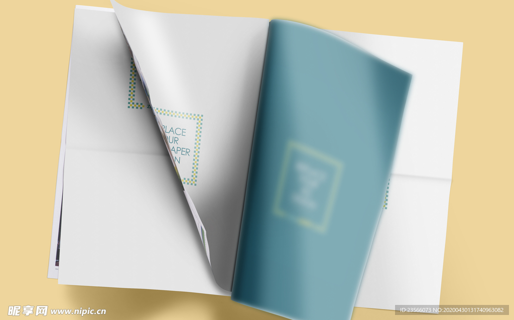 报纸展示效果图样机