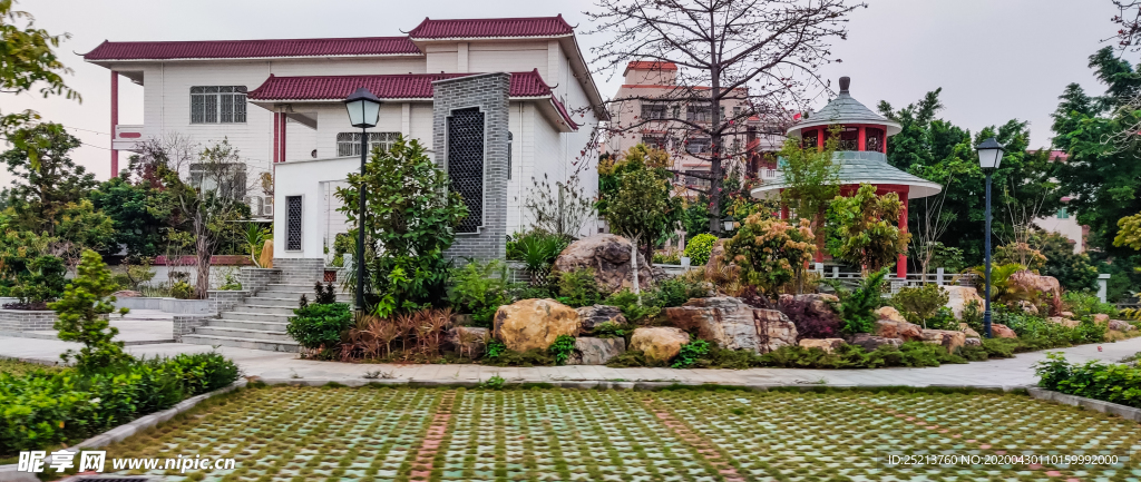 岭南风景民宿外立面景观