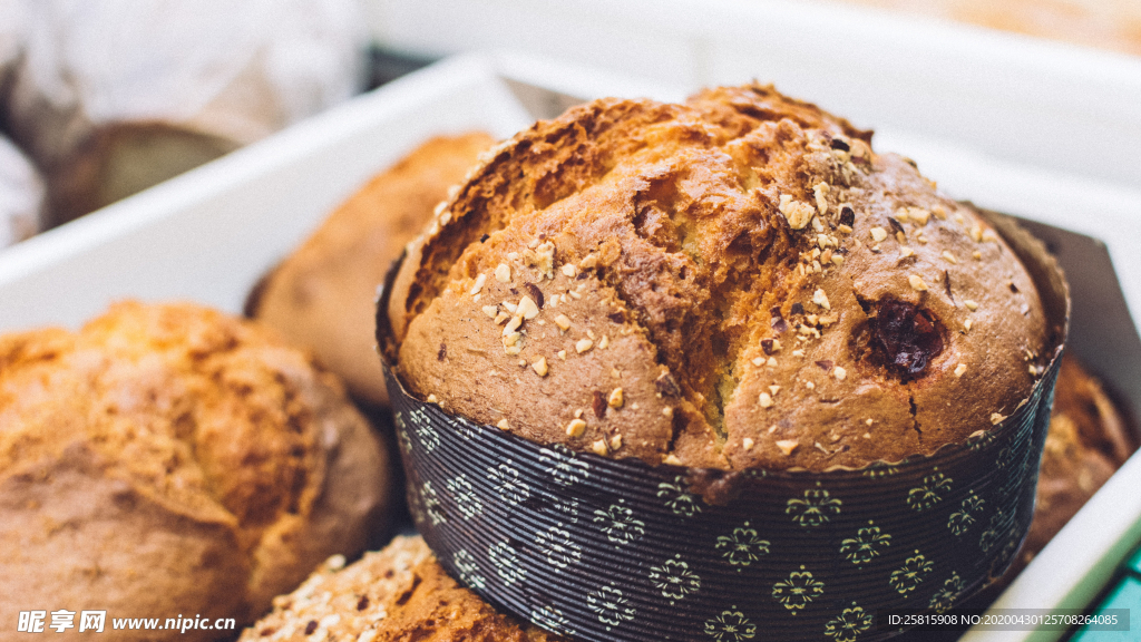 松饼烘焙色甜品图片