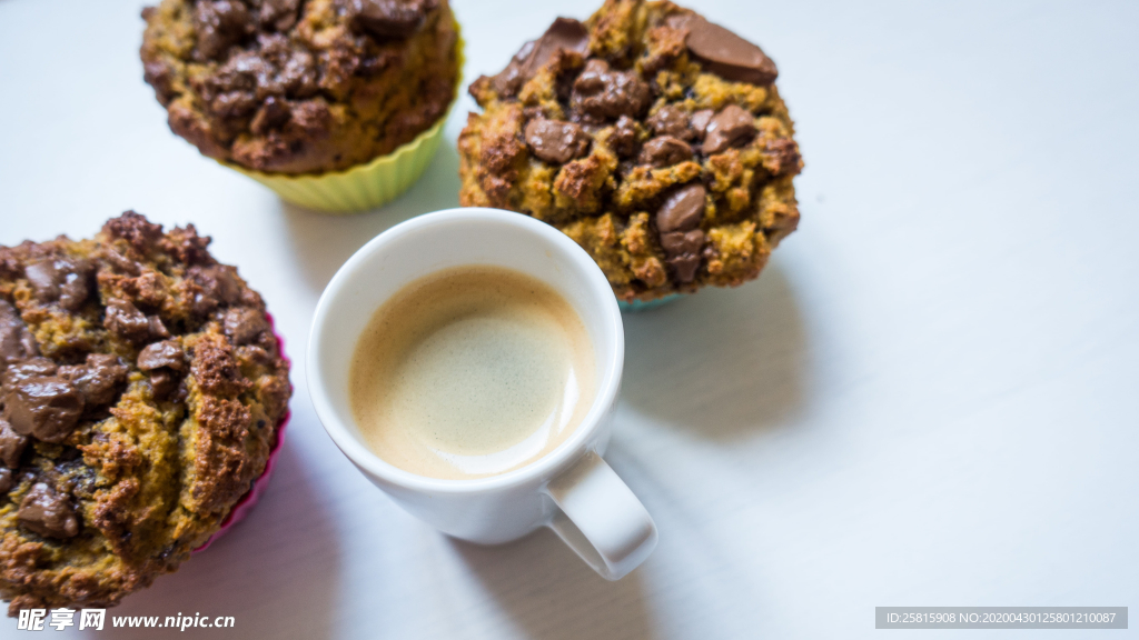 松饼烘焙色甜品图片