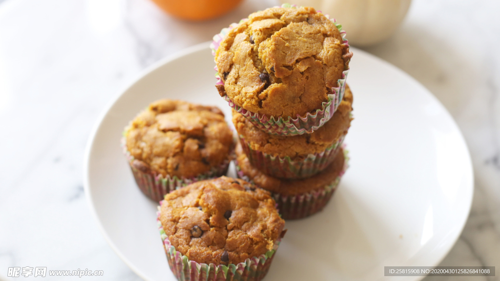 松饼烘焙色甜品图片