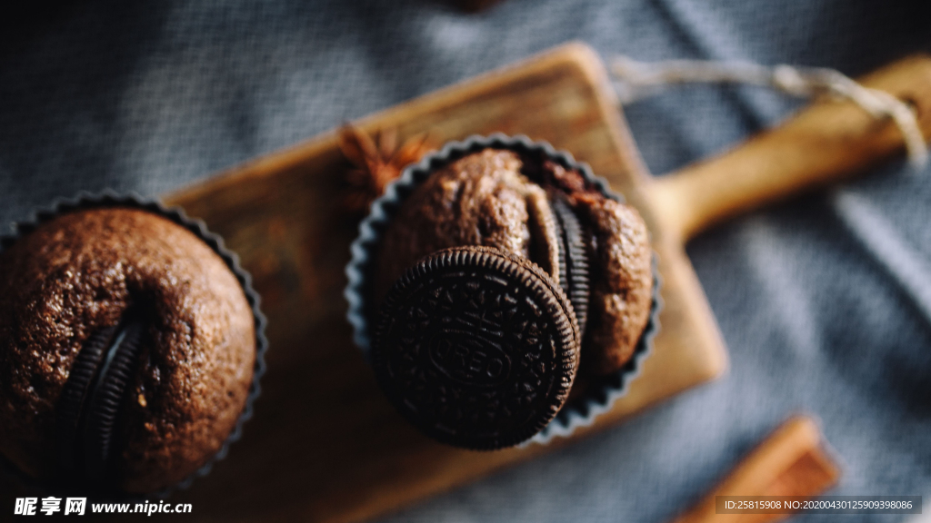 松饼烘焙色甜品图片