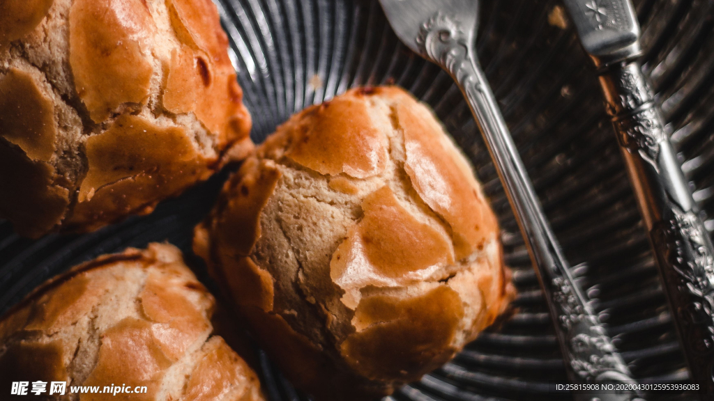松饼烘焙色甜品图片