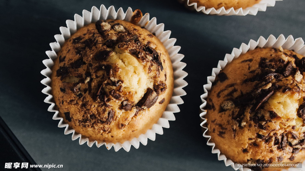 松饼烘焙色甜品图片