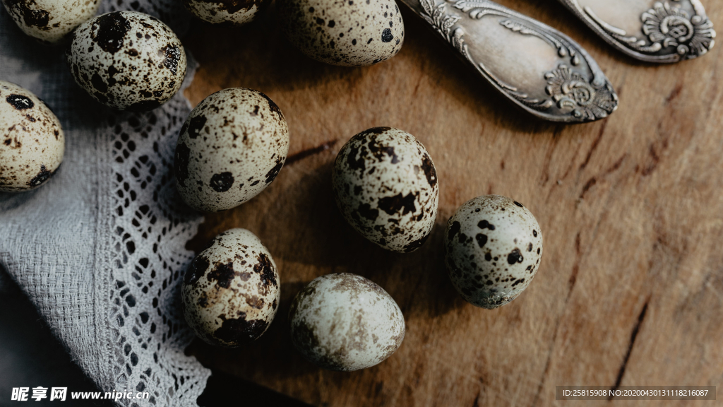 鹌鹑蛋特写图片