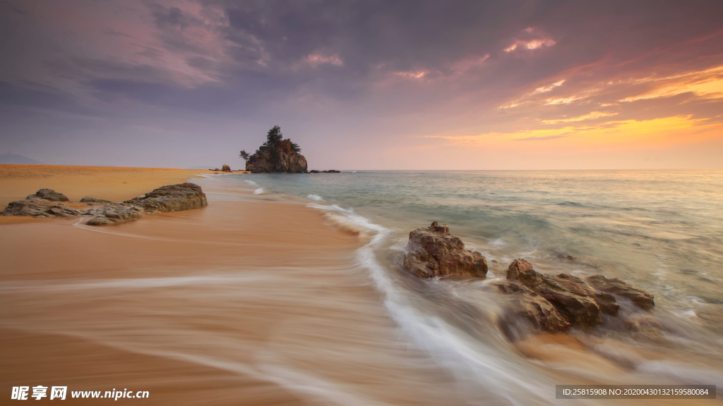 沙滩海岸唯美图片