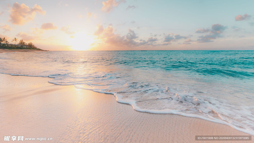 沙滩海岸唯美图片