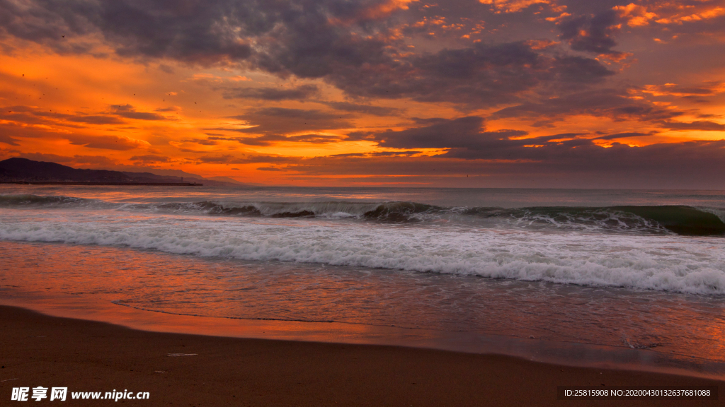 沙滩海岸唯美图片