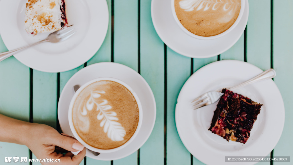 咖啡拉花咖啡图片