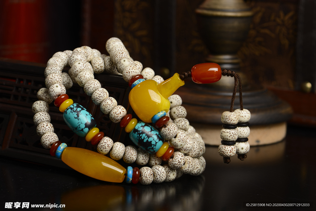 新月菩提手串手链图片