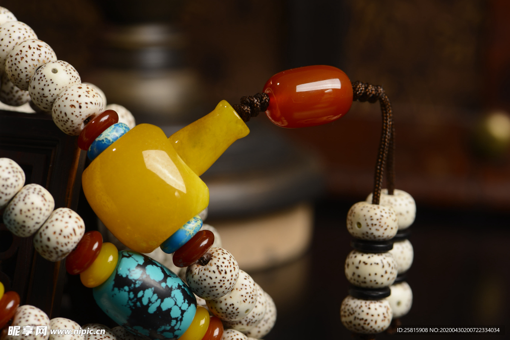 新月菩提手串手链图片