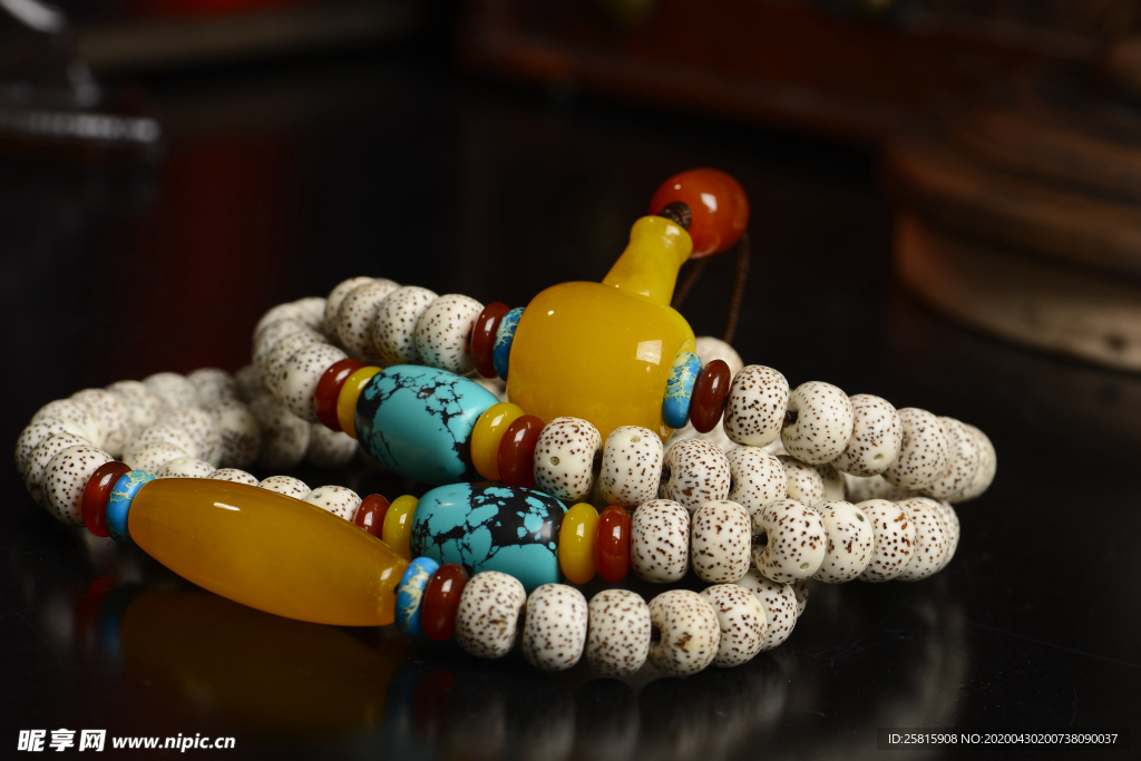 新月菩提手串手链图片