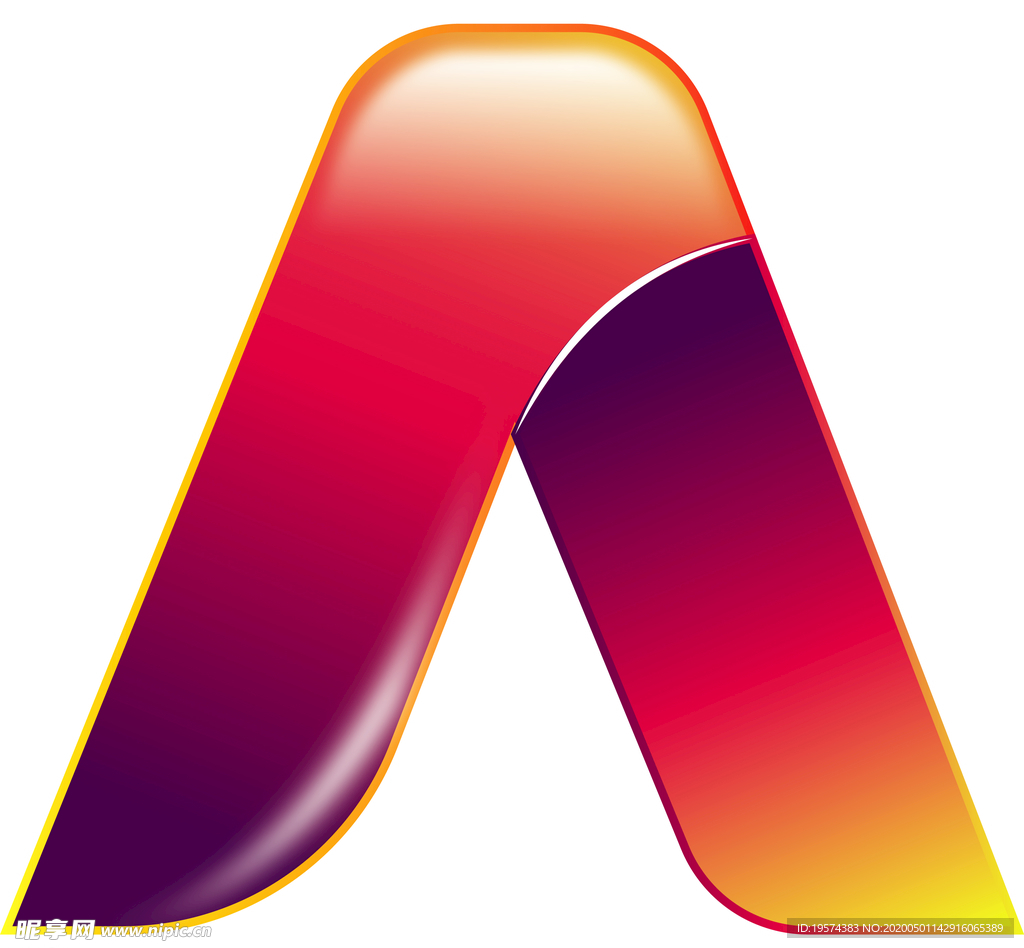 Aa 字母 现代 简约 赛车