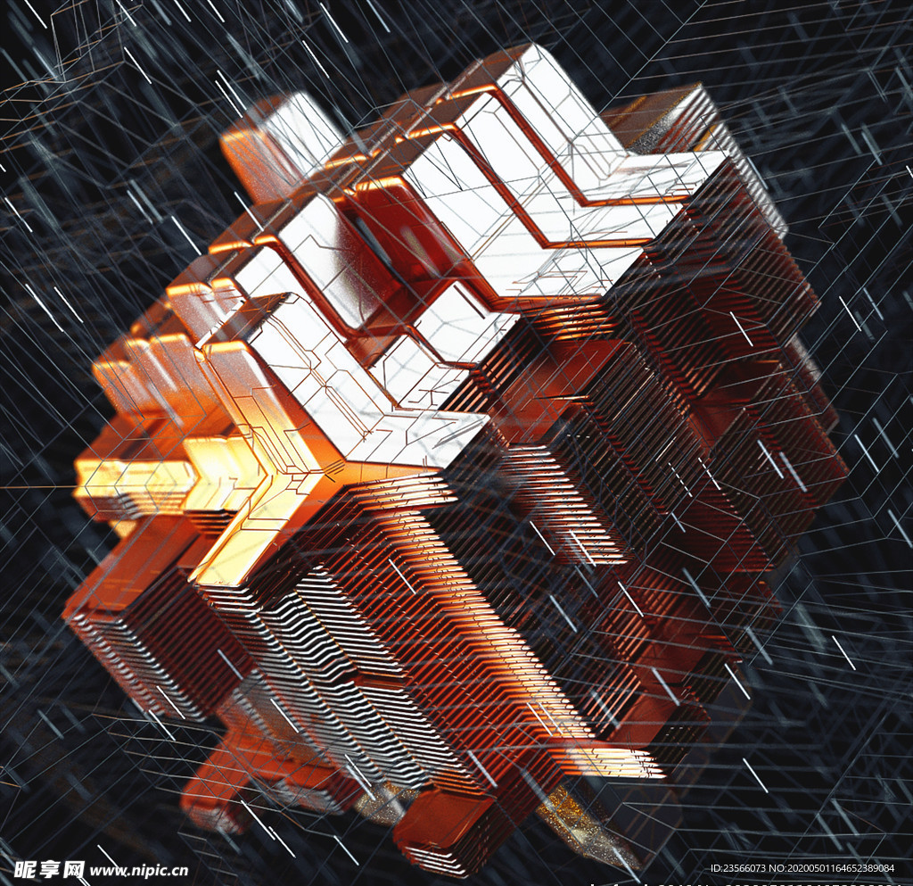 C4D特效设计图案