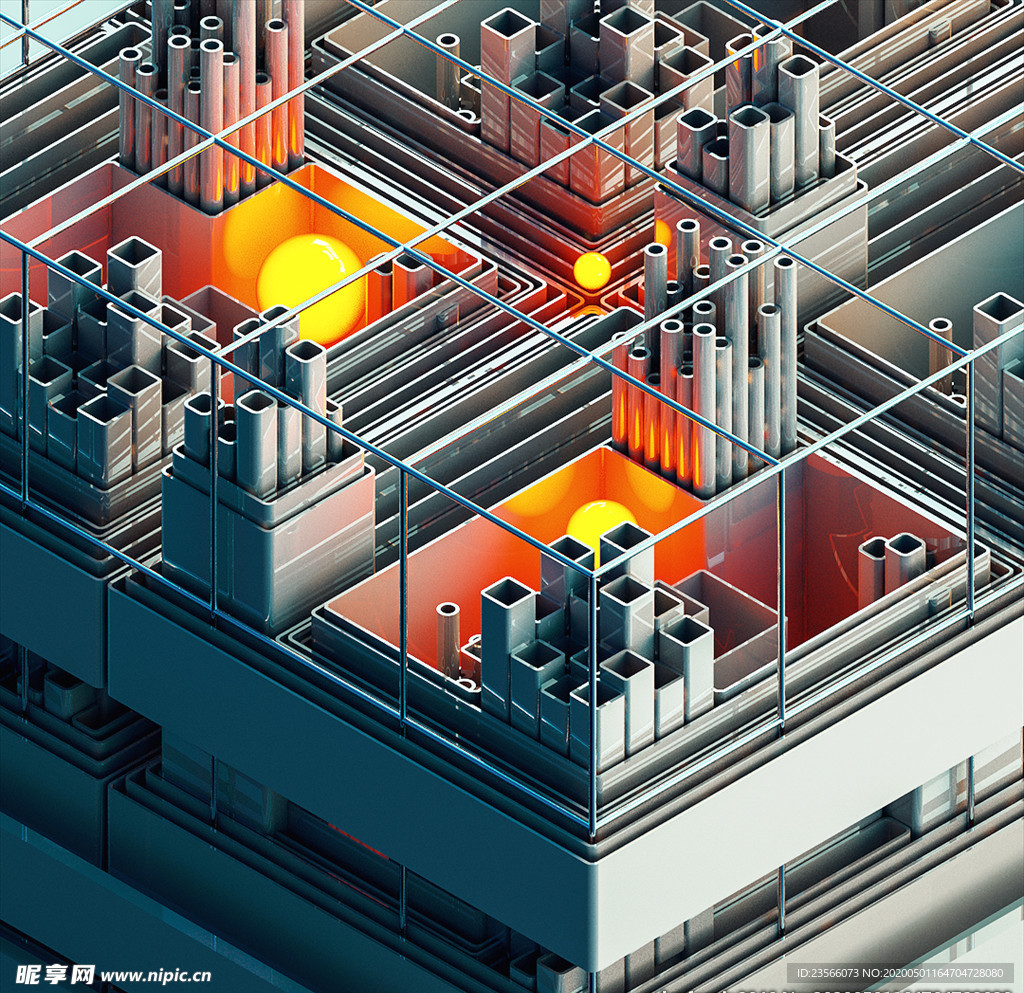 C4D特效设计图案