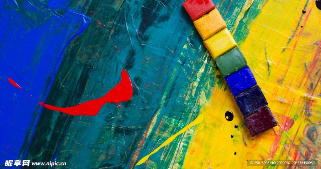 油画抽象唯美图片