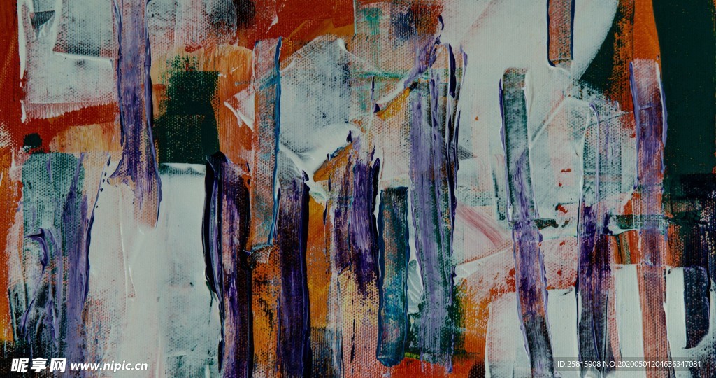 油画抽象唯美图片