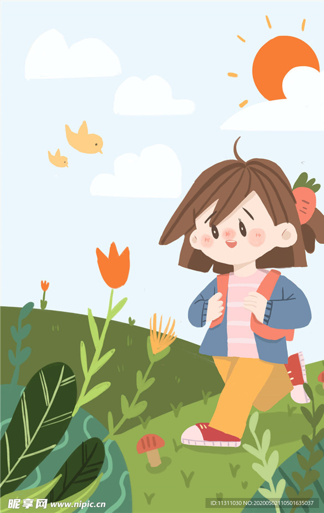 五一劳动节插画海报