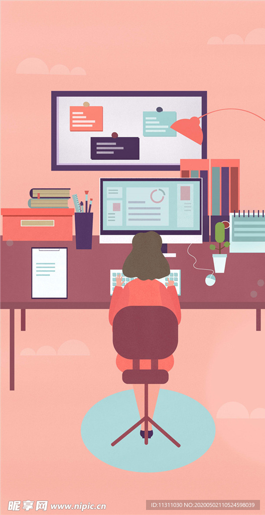 五一劳动节插画海报